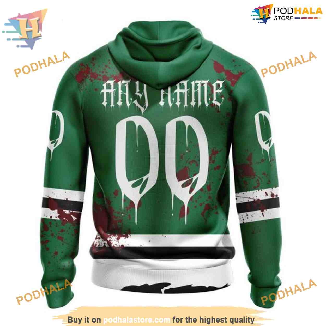 Custom Design Jersey With Your Ribs For Halloween NHL Dallas Stars Hoodie 3D Custom Design Jersey With Your Ribs For Halloween NHL Dallas Stars Hoodie 3D