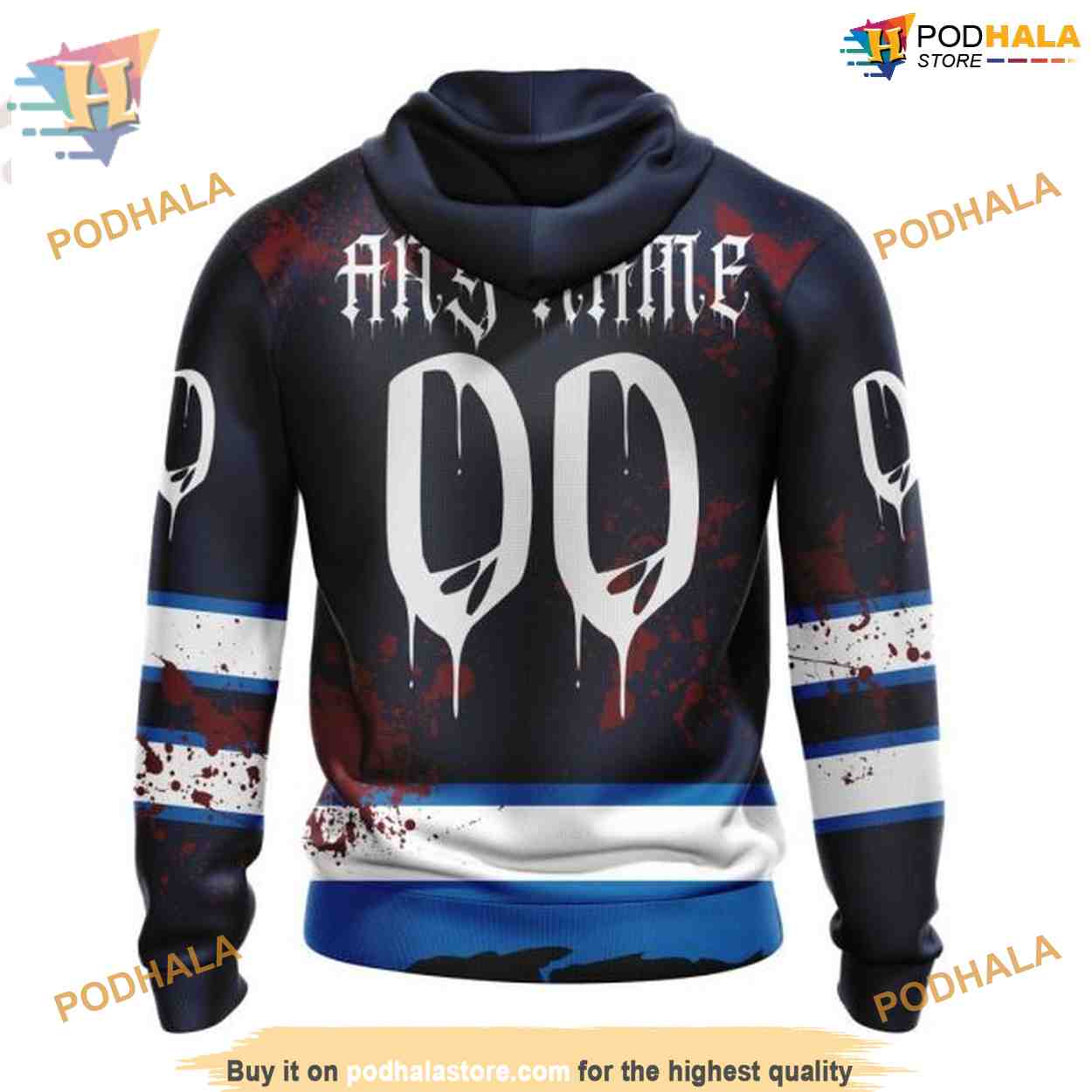 Custom Design Jersey With Your Ribs For Halloween NHL Winnipeg Jets Hoodie 3D Custom Design Jersey With Your Ribs For Halloween NHL Winnipeg Jets Hoodie 3D