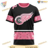 Custom Design Pink Breast Cancer Nhl Detroit Red Wings Hoodie 3d 3.jpg - demo10