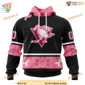 Custom Design Pink Breast Cancer Nhl Pittsburgh Penguins Hoodie 3d 1.jpg - demo10