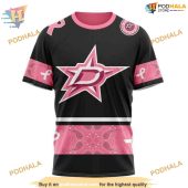 Custom Design We Wear Pink Breast Cancer Nhl Dallas Stars Hoodie 3d 3.jpg - demo10