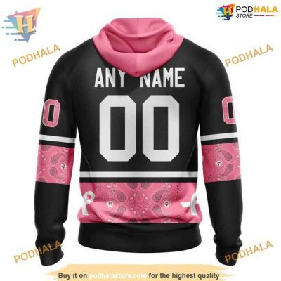 Custom Design WE WEAR PINK BREAST CANCER NHL Winnipeg Jets Hoodie 3D