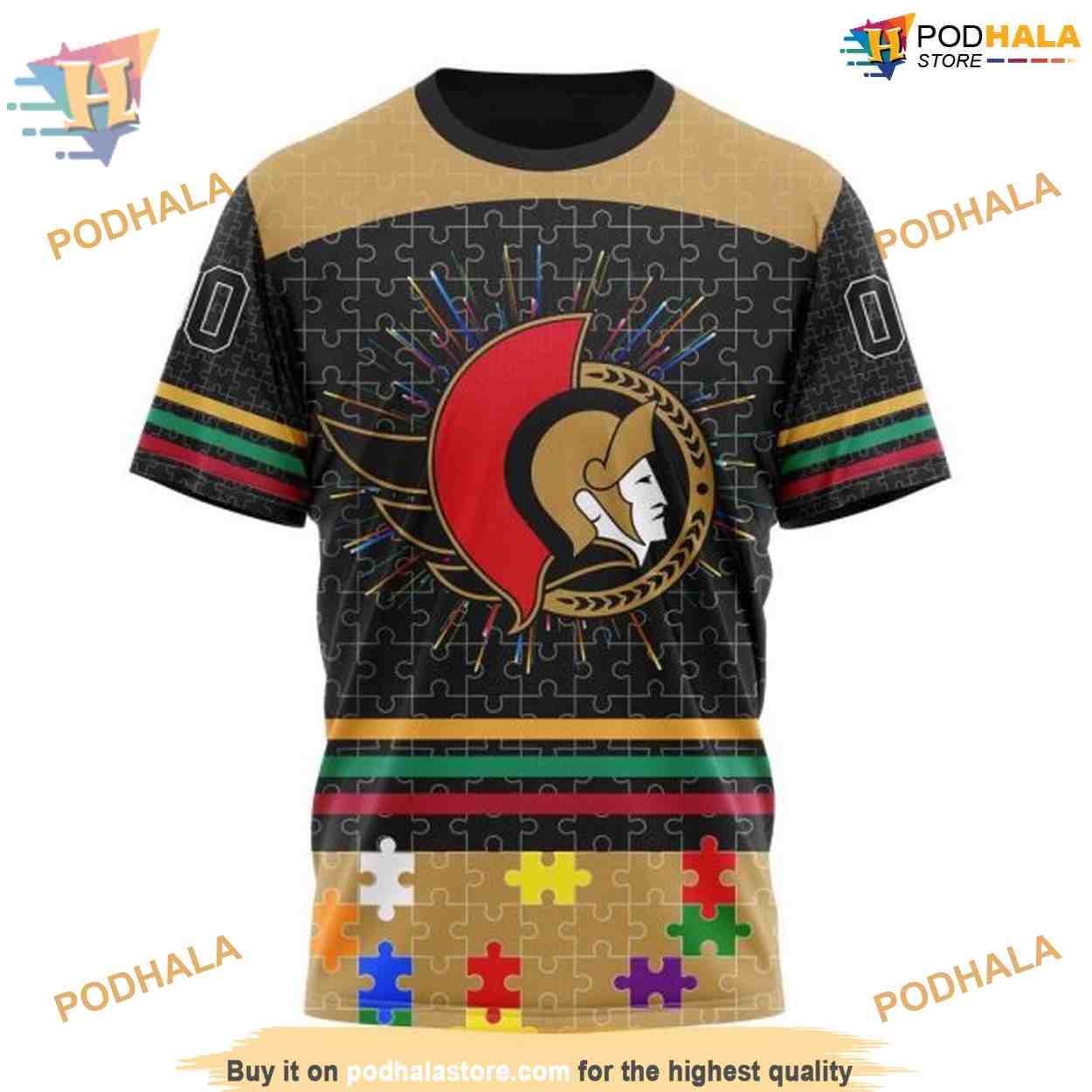 Custom Design With Fearless Aganst Autism Concept NHL Ottawa Senators Hoodie 3D Custom Design With Fearless Aganst Autism Concept NHL Ottawa Senators Hoodie 3D