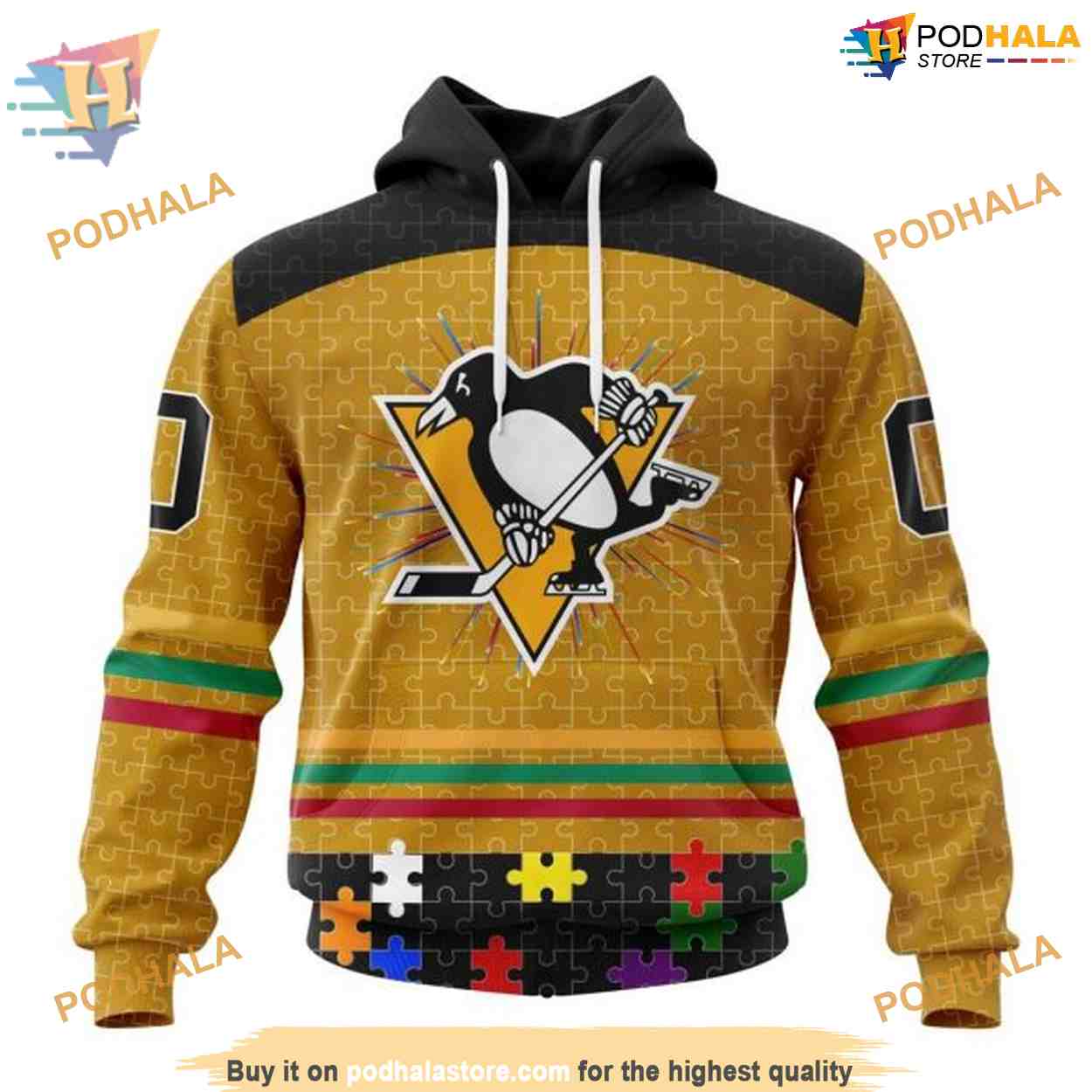 Custom Design With Fearless Aganst Autism Concept NHL Pittsburgh Penguins Hoodie 3D Custom Design With Fearless Aganst Autism Concept NHL Pittsburgh Penguins Hoodie 3D