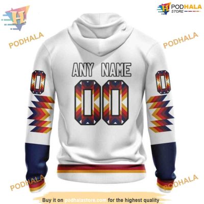 Custom Design With Native Pattern NHL Columbus Blue Jackets Hoodie 3D