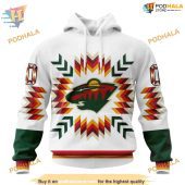 Custom Design With Native Pattern Nhl Minnesota Wild Hoodie 3d 1.jpg - demo10