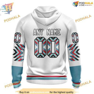 Custom Design With Native Pattern NHL Seattle Kraken Hoodie 3D