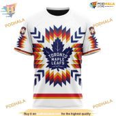 Custom Design With Native Pattern Nhl Toronto Maple Leafs Hoodie 3d 3.jpg - demo10