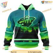 Custom Design With Northern Lights Nhl Minnesota Wild Hoodie 3d 1.jpg - demo10
