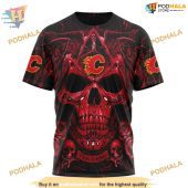 Custom Design With Skull Art Nhl Calgary Flames Hoodie 3d Sweatshirt 3.jpg - demo10