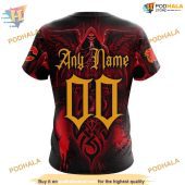 Custom Design With Skull Art Nhl Calgary Flames Hoodie 3d Sweatshirt 4.jpg - demo10