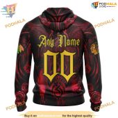 Custom Design With Skull Art Nhl Chicago Blackhawks Hoodie 3d 2.jpg - demo10