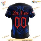 Custom Design With Skull Art Nhl Columbus Blue Jackets Hoodie 3d 4.jpg - demo10