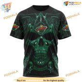Custom Design With Skull Art Nhl Minnesota Wild Hoodie 3d 3.jpg - demo10