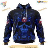Custom Design With Skull Art Nhl New York Islanders Hoodie 3d 1.jpg - demo10