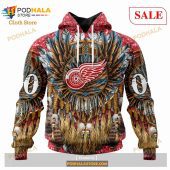 Custom Detroit Red Wings Native Costume Design Sweatshirt Nhl Hoodie 3d 1.jpg - demo10