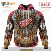 Custom Detroit Red Wings Native Costume Design Sweatshirt Nhl Hoodie 3d 2.jpg - demo10