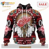 Custom Detroit Red Wings Native Costume Sweatshirt Nhl Hoodie 3d 1.jpg - demo10
