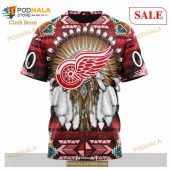 Custom Detroit Red Wings Native Costume Sweatshirt Nhl Hoodie 3d 6.jpg - demo10