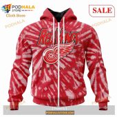 Custom Detroit Red Wings Retro Vintage Tie Dye Sweatshirt Nhl Hoodie 3d 2.jpg - demo10