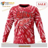 Custom Detroit Red Wings Retro Vintage Tie Dye Sweatshirt Nhl Hoodie 3d 4.jpg - demo10