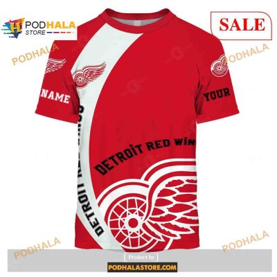 Custom Detroit Red Wings Sweatshirt NHL Hoodie 3D, You laugh I Laugh You Cry I Cry