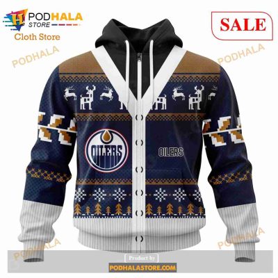 Custom Edmonton Oilers Chrismas Season Sweatshirt NHL Hoodie 3D