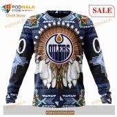 Custom Edmonton Oilers Native Costume Sweatshirt Nhl Hoodie 3d 4.jpg - demo10