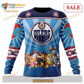 Custom Edmonton Oilers Paw Patrol Sweatshirt Nhl Hoodie 3d 4.jpg - demo10