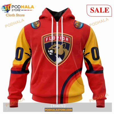 Custom Florida Panthers ALL Star Sunset Sweatshirt NHL Hoodie 3D