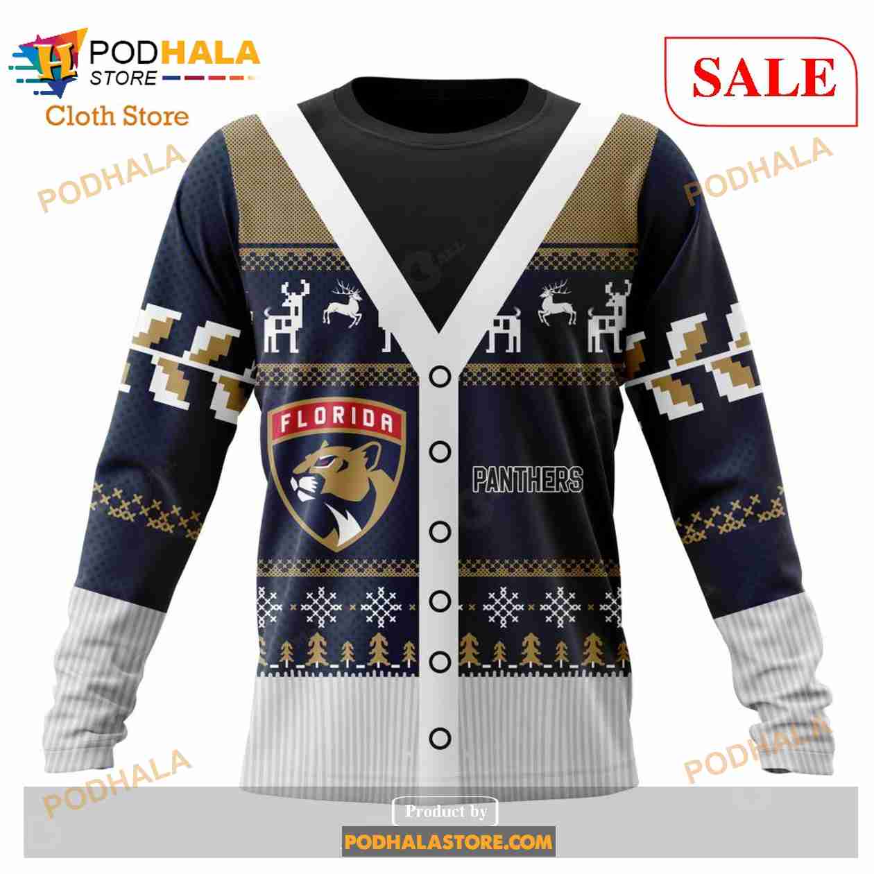 Custom Florida Panthers Chrismas Season Sweatshirt NHL Hoodie 3D Custom Florida Panthers Chrismas Season Sweatshirt NHL Hoodie 3D