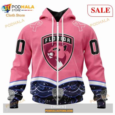 Custom Florida Panthers Fights Cancer Sweatshirt NHL Hoodie 3D