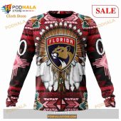 Custom Florida Panthers Native Costume Sweatshirt Nhl Hoodie 3d 4.jpg - demo10