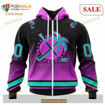 Custom Florida Panthers Retro Gradient Design Sweatshirt NHL Hoodie 3D