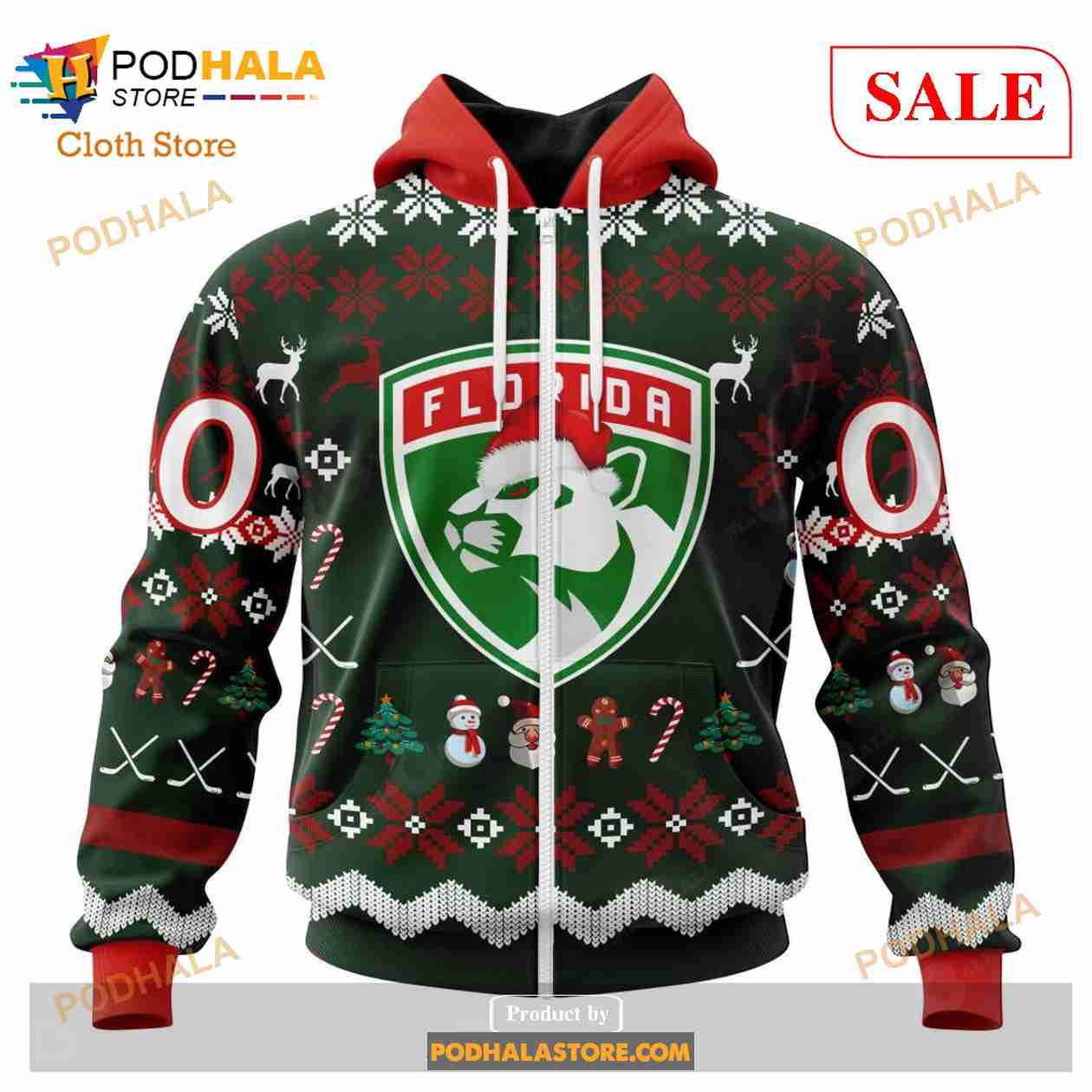 Custom Florida Panthers Unisex Christmas Sweatshirt NHL Hoodie 3D, NHL Merch Custom Florida Panthers Unisex Christmas Sweatshirt NHL Hoodie 3D, NHL Merch