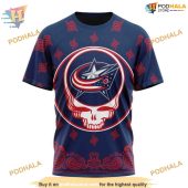 Custom Grateful Dead Design Nhl Columbus Blue Jackets Hoodie 3d 3.jpg - demo10