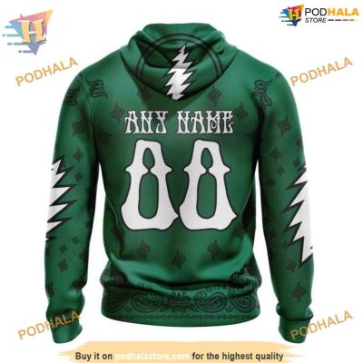 Custom Grateful Dead Design NHL Dallas Stars Hoodie 3D Shirt