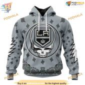 Custom Grateful Dead Design Nhl Los Angeles Kings Hoodie 3d 1.jpg - demo10
