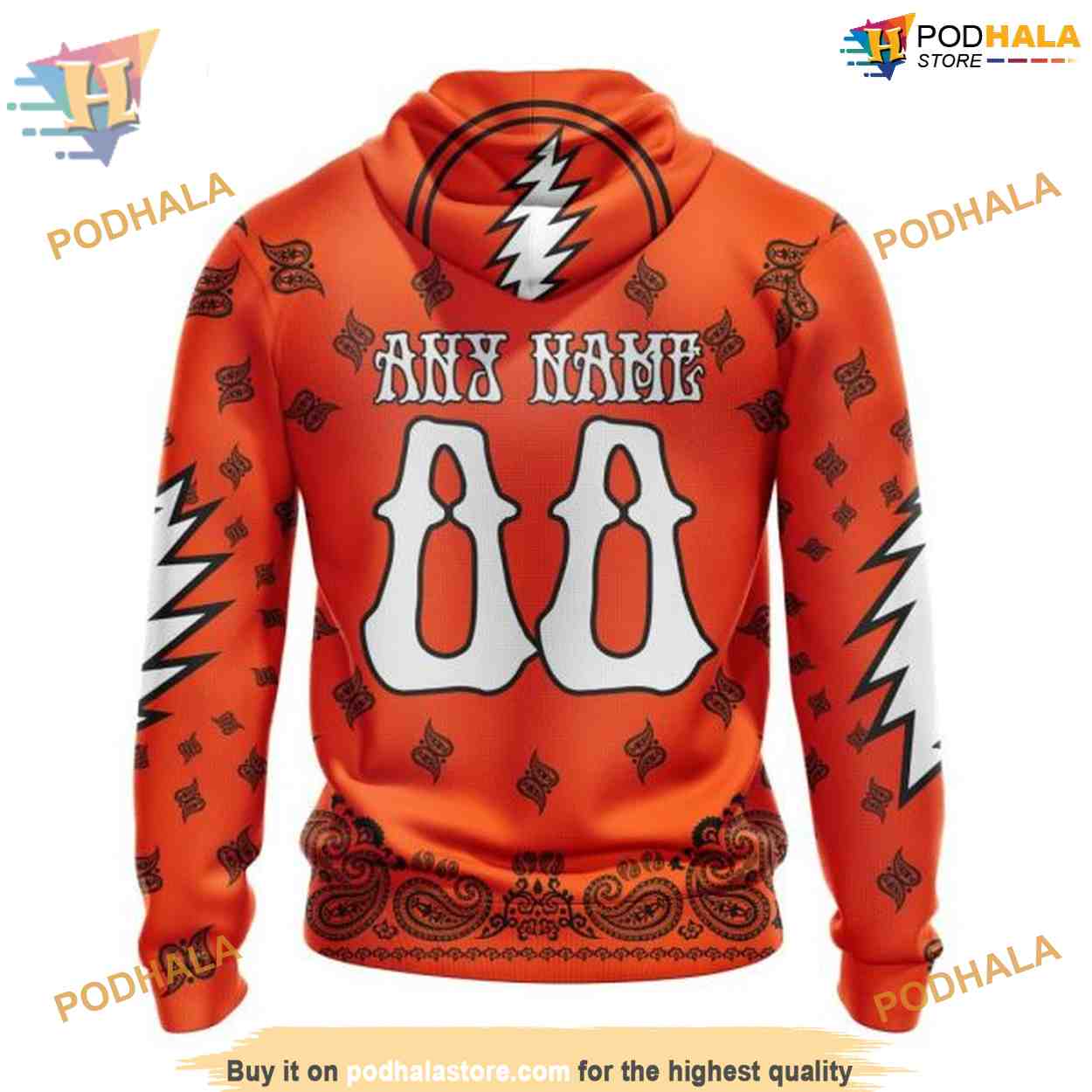 Custom Grateful Dead Design NHL Philadelphia Flyers Hoodie 3D Custom Grateful Dead Design NHL Philadelphia Flyers Hoodie 3D