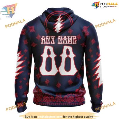 Custom Grateful Dead Design NHL Winnipeg Jets Hoodie 3D Shirt
