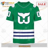 Custom Hartford Whalers Carolina Hurricanes Vintage Nhl Green Sweatshirt Hoodie 3d 3.jpg - demo10