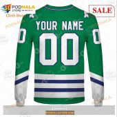 Custom Hartford Whalers Carolina Hurricanes Vintage Nhl Green Sweatshirt Hoodie 3d 8.jpg - demo10