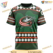 Custom Hockey Celebrate St Patricks Day Nhl Columbus Blue Jackets Hoodie 3d 3.jpg - demo10