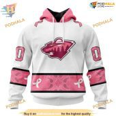 Custom In October We Wear Pink Breast Cancer Nhl Minnesota Wild Hoodie 3d 1.jpg - demo10