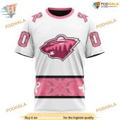 Custom In October We Wear Pink Breast Cancer Nhl Minnesota Wild Hoodie 3d 3.jpg - demo10