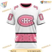 Custom In October We Wear Pink Breast Cancer Nhl Montreal Canadiens Hoodie 3d 3.jpg - demo10