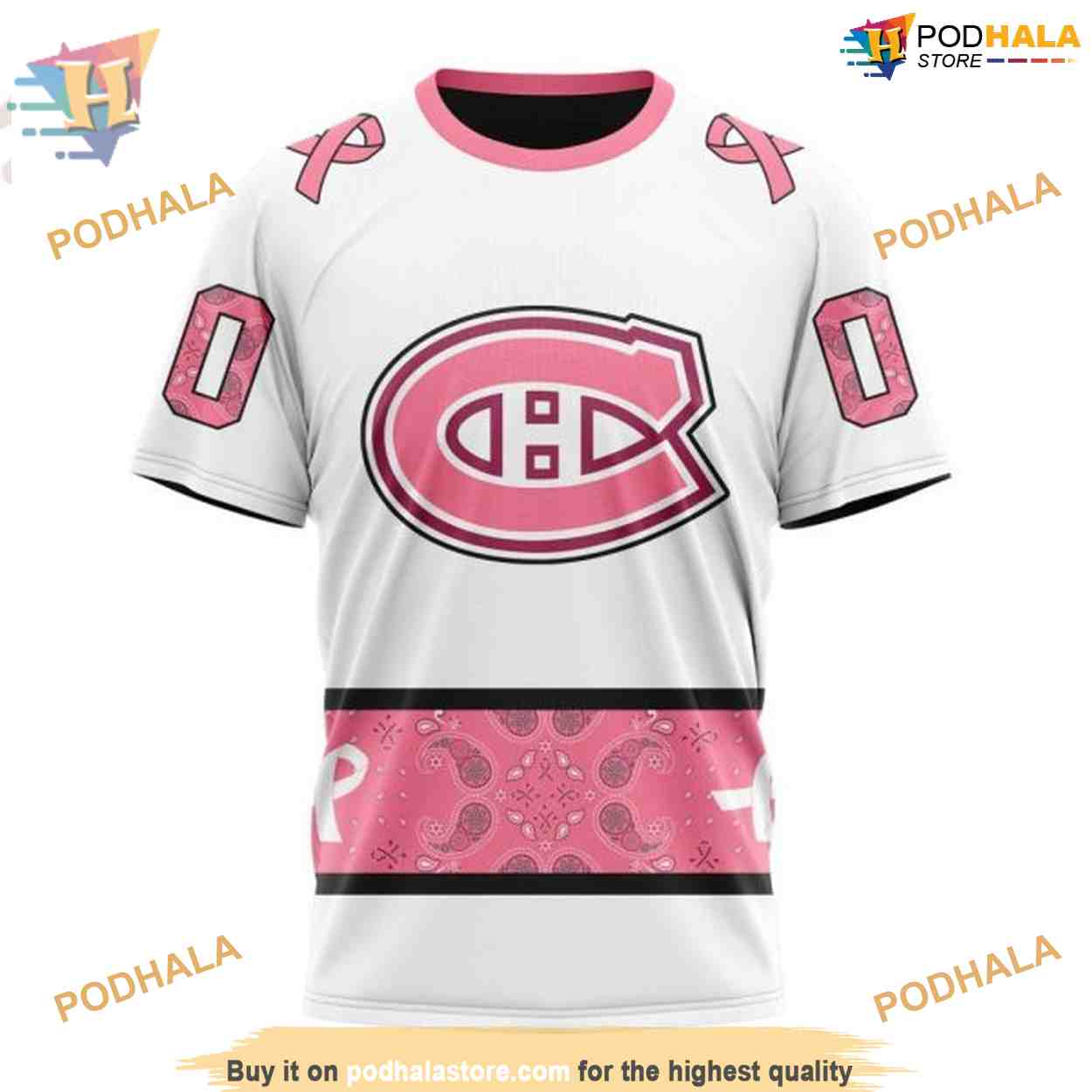 Custom IN OCTOBER WE WEAR PINK BREAST CANCER NHL Montreal Canadiens Hoodie 3D Custom IN OCTOBER WE WEAR PINK BREAST CANCER NHL Montreal Canadiens Hoodie 3D