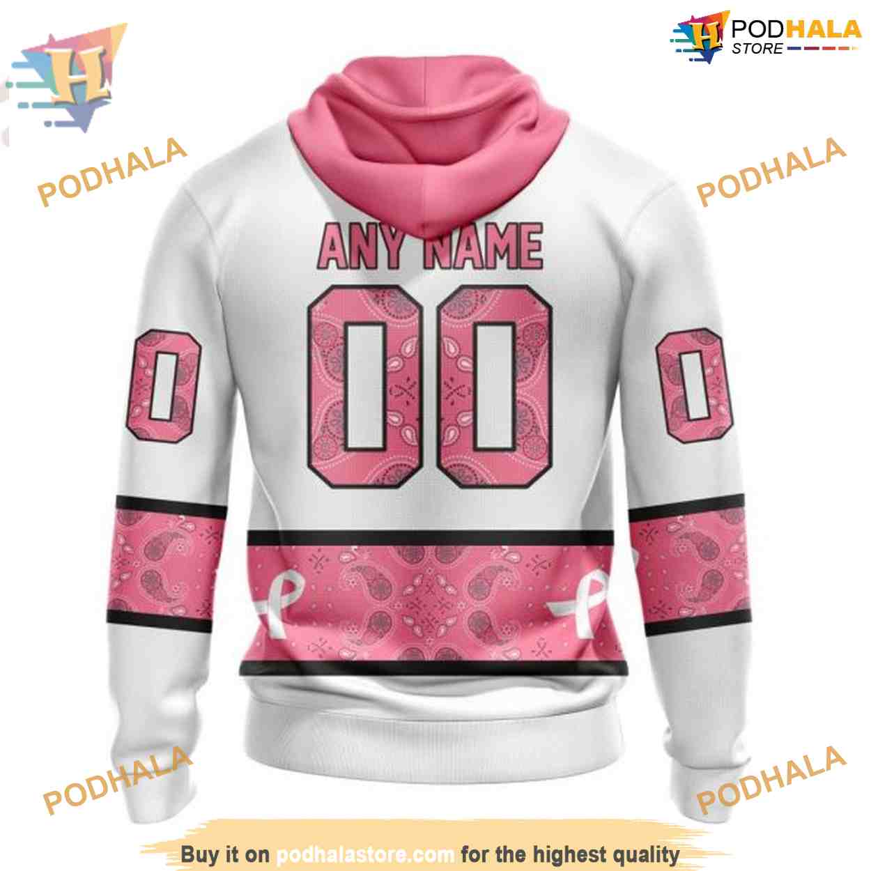 Custom IN OCTOBER WE WEAR PINK BREAST CANCER NHL Nashville Predators Hoodie 3D Custom IN OCTOBER WE WEAR PINK BREAST CANCER NHL Nashville Predators Hoodie 3D
