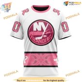 Custom In October We Wear Pink Breast Cancer Nhl New York Islanders Hoodie 3d 3.jpg - demo10