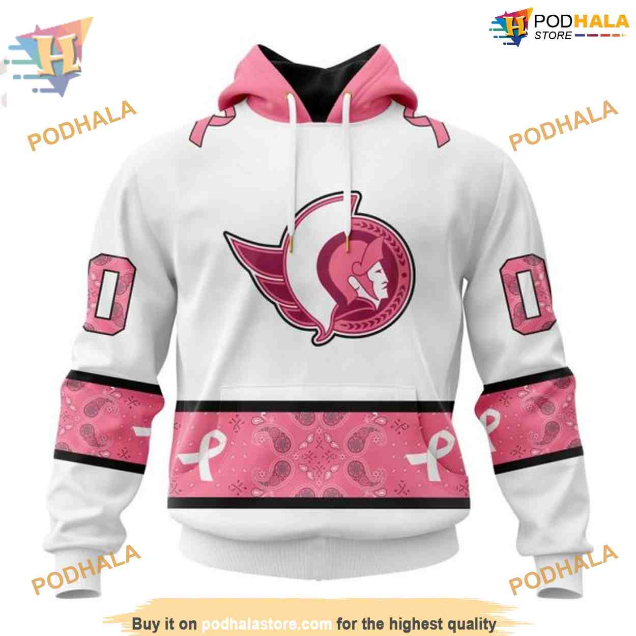 Custom IN OCTOBER WE WEAR PINK BREAST CANCER NHL Ottawa Senators Hoodie 3D Custom IN OCTOBER WE WEAR PINK BREAST CANCER NHL Ottawa Senators Hoodie 3D